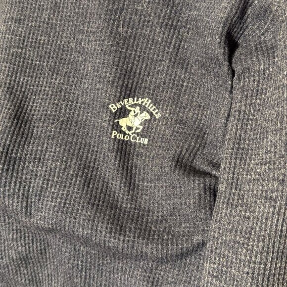 Polo blue long-sleeve ribbed shirt - Picture 3 of 4